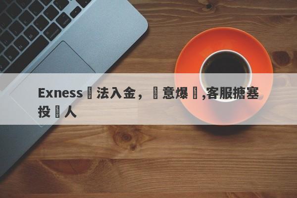 Exness無法入金，惡意爆倉,客服搪塞投資人