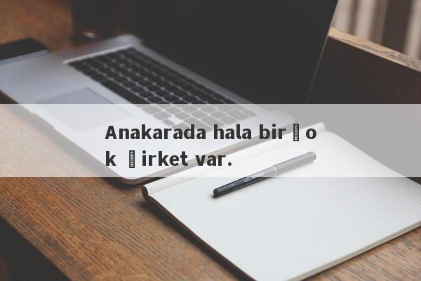 Anakarada hala birçok şirket var.