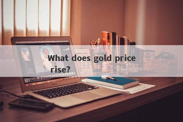 What does gold price rise?