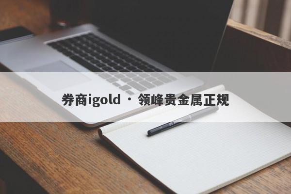 券商igold · 领峰贵金属正规