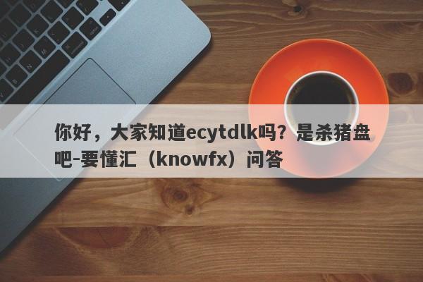 你好，大家知道ecytdlk吗？是杀猪盘吧-要懂汇（knowfx）问答