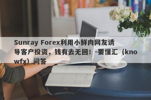 Sunray Forex利用小鲜肉网友诱导客户投资，钱有去无回！-要懂汇（knowfx）问答