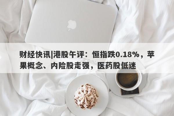 财经快讯|港股午评：恒指跌0.18%，苹果概念、内险股走强，医药股低迷