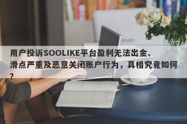 用户投诉SOOLIKE平台盈利无法出金、滑点严重及恶意关闭账户行为，真相究竟如何？