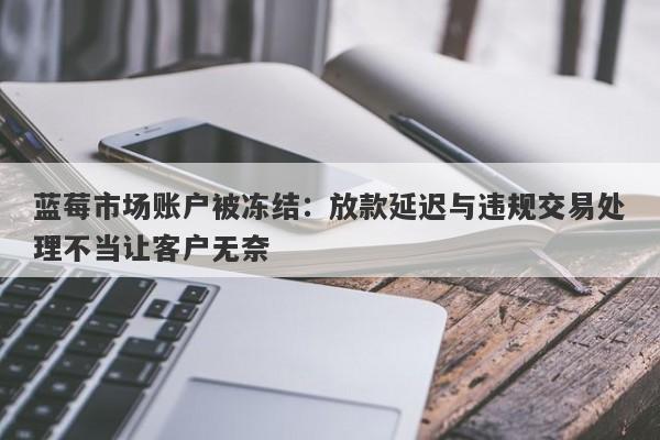 蓝莓市场账户被冻结：放款延迟与违规交易处理不当让客户无奈