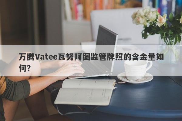 万腾Vatee瓦努阿图监管牌照的含金量如何？